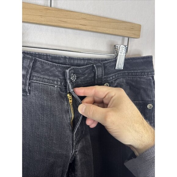 Miss Me Black Skinny Jeans Women’s 29X32 Embellished Flap Pockets Distressed - Picture 4 of 9